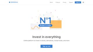 
                            7. Zerodha - Online stock trading at lowest prices from India ...