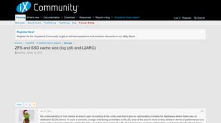 
                            1. ZFS and SSD cache size (log (zil) and L2ARC) | Page 3 | iXsystems ...