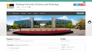 
                            4. Zhejiang University of Science and Technology |Apply Online ...