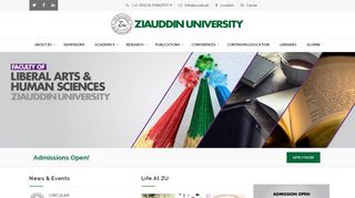 
                            1. Ziauddin University - ZU