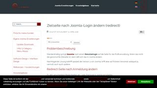 
                            2. Zielseite nach Joomla-Login ändern (redirect)