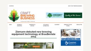 
                            8. Ziemann debuted new brewing equipment technology at BrauBeviale ...