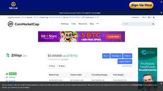
                            7. Zilliqa (ZIL) price, charts, market cap, and other …