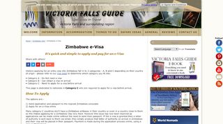 
                            3. Zimbabwe e-Visa - apply online - Victoria Falls Guide
