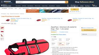 
                            9. ZippyPaws - Adventure Life Jacket for Dogs - (L) - Red - 1 Life Jacket ...