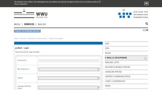 
                            1. ZIV -perMail Login - uni-muenster.de