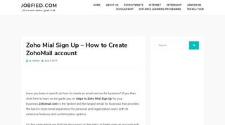 
                            8. Zoho Mial Sign Up - How to Create ZohoMail …