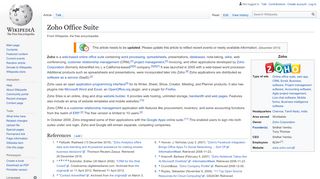
                            7. Zoho Office Suite - Wikipedia