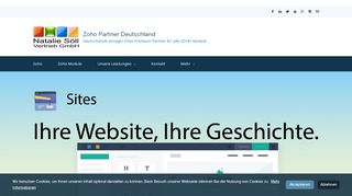 
                            6. Zoho Sites - Zoho Partner Deutschland