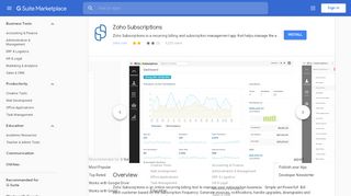 
                            6. Zoho Subscriptions - G Suite Marketplace