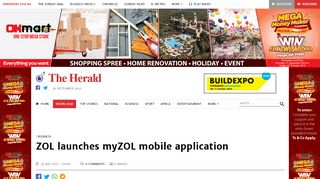 
                            10. ZOL launches myZOL mobile application | The Herald