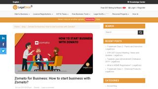 
                            8. Zomato for Business: How to start business with …