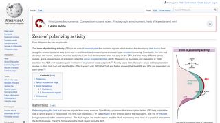 
                            7. Zone of polarizing activity - Wikipedia