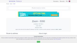 
                            2. Zoom 5350 Default Router Login and Password - …