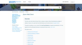 
                            2. Zoom Web Client – Zoom Help Center