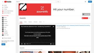 
                            9. ZoomInfo - YouTube