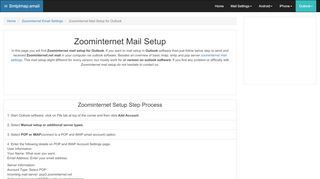 
                            6. Zoominternet mail Setup - Outlook | …