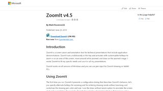 
                            3. ZoomIt - Windows Sysinternals | Microsoft Docs