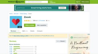 
                            7. Zoosk Reviews - ProductReview.com.au