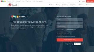 
                            7. Zopim alternative for Live Chat- Zoho SalesIQ