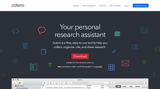 
                            1. Zotero | Your personal research assistant