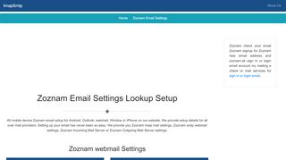 
                            5. Zoznam Email Settings | Zoznam Webmail | zoznam.sk Mail Setup