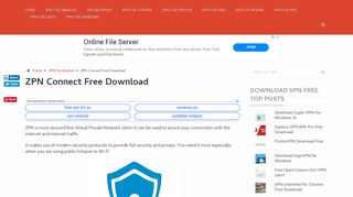 
                            3. ZPN Connect Free Download - downloadvpnfree.com