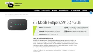 
                            10. ZTE Mobile Hotspot (Z291DL) 4G LTE|StraightTalk
