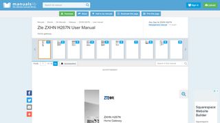 
                            9. ZTE ZXHN H267N USER MANUAL Pdf Download.