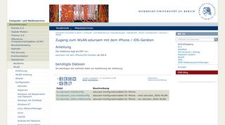 
                            7. Zugang zum WLAN eduroam mit dem iPhone / iOS …