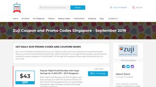 
                            7. Zuji Coupon and Promo Codes Singapore - May 2019