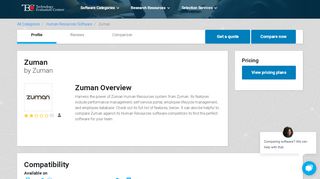 
                            9. Zuman: Reviews, Pricing, Alternatives & Ratings | TEC