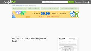 
                            6. Zumiez Application Form - Edit, Fill, Sign Online | Handypdf