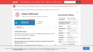 
                            7. Zune Software - Download - CHIP