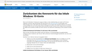 
                            6. Zurücksetzen des Kennworts für das lokale Windows 10-Konto