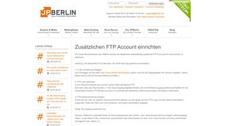 
                            1. Zusätzlichen FTP Account einrichten - JPBerlin ...