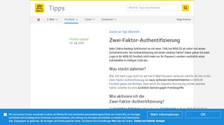 
                            7. Zwei-Faktor-Authentifizierung bei WEB.DE | WEB.DE Tipp