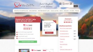 
                            6. Zweisam.de im Test 2019 - Eine neue Liebe ab 50? - ZU-ZWEIT.de