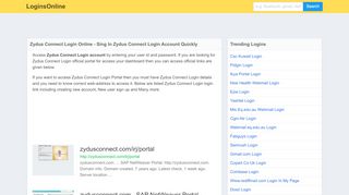 
                            7. Zydus Connect Login Online - LoginsOnline