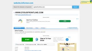 
                            6. zydusfrontline.com at WI. Zydus Frontline - Website Informer
