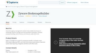 
                            5. Zywave BrokerageBuilder Reviews and Pricing - 2019