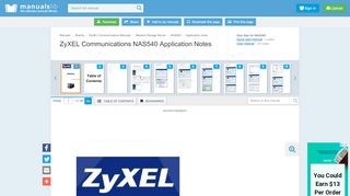 
                            9. ZYXEL COMMUNICATIONS NAS540 APPLICATION …