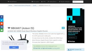 
                            7. ZyXEL NBG6817 (Armor Z2) Default Password & Login, Manuals ...