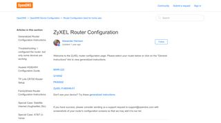 
                            6. ZyXEL Router Configuration – OpenDNS