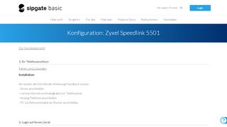 
                            7. Zyxel Speedlink 5501 - Konfigurationsanleitung für …