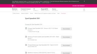 
                            9. Zyxel Speedlink 5501 - telekom.de