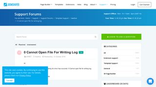
                            7. 0 Cannot open file for writing log - JoomShaper