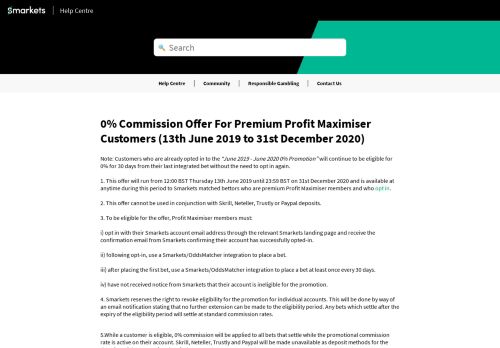 
                            12. 0% Commission Offer For Premium Profit Maximiser Customers (16th ...
