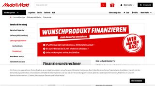 
                            11. 0% Finanzierung - Media Markt