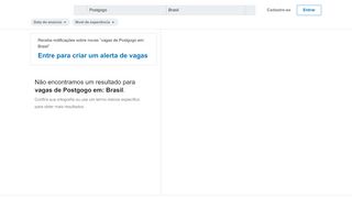 
                            9. 0 vagas de Postgogo em Brasil - LinkedIn